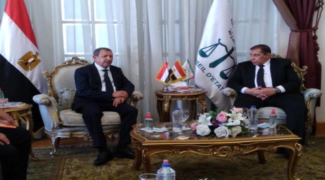 
                     رئيس مجلس القضاء الأعلى يلتقي رئيس مجلس الدولة المصري رئيس الاتحاد العربي للقضاء الإداري